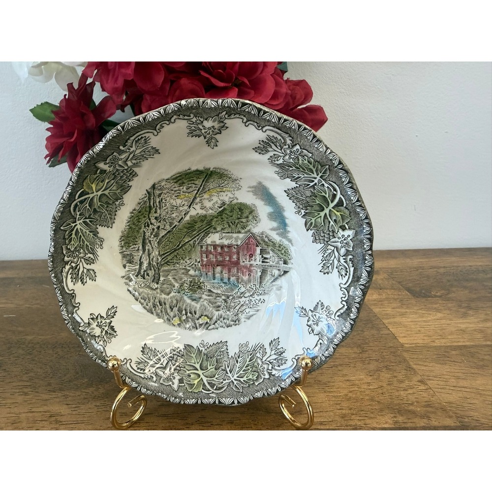 Johnson Brothers Friendly Village Old Mill Cereal Fruit Dessert Bowl‎ English